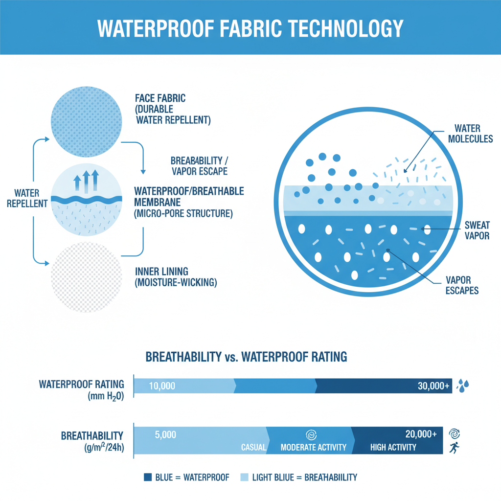 waterproof fabric membrane diagram