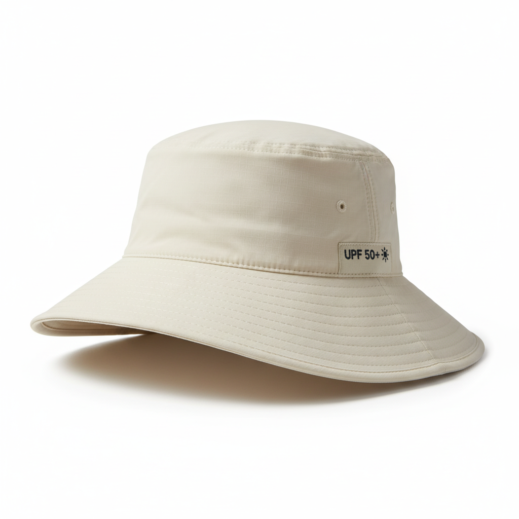 UPF 50+ sun protection bucket hat