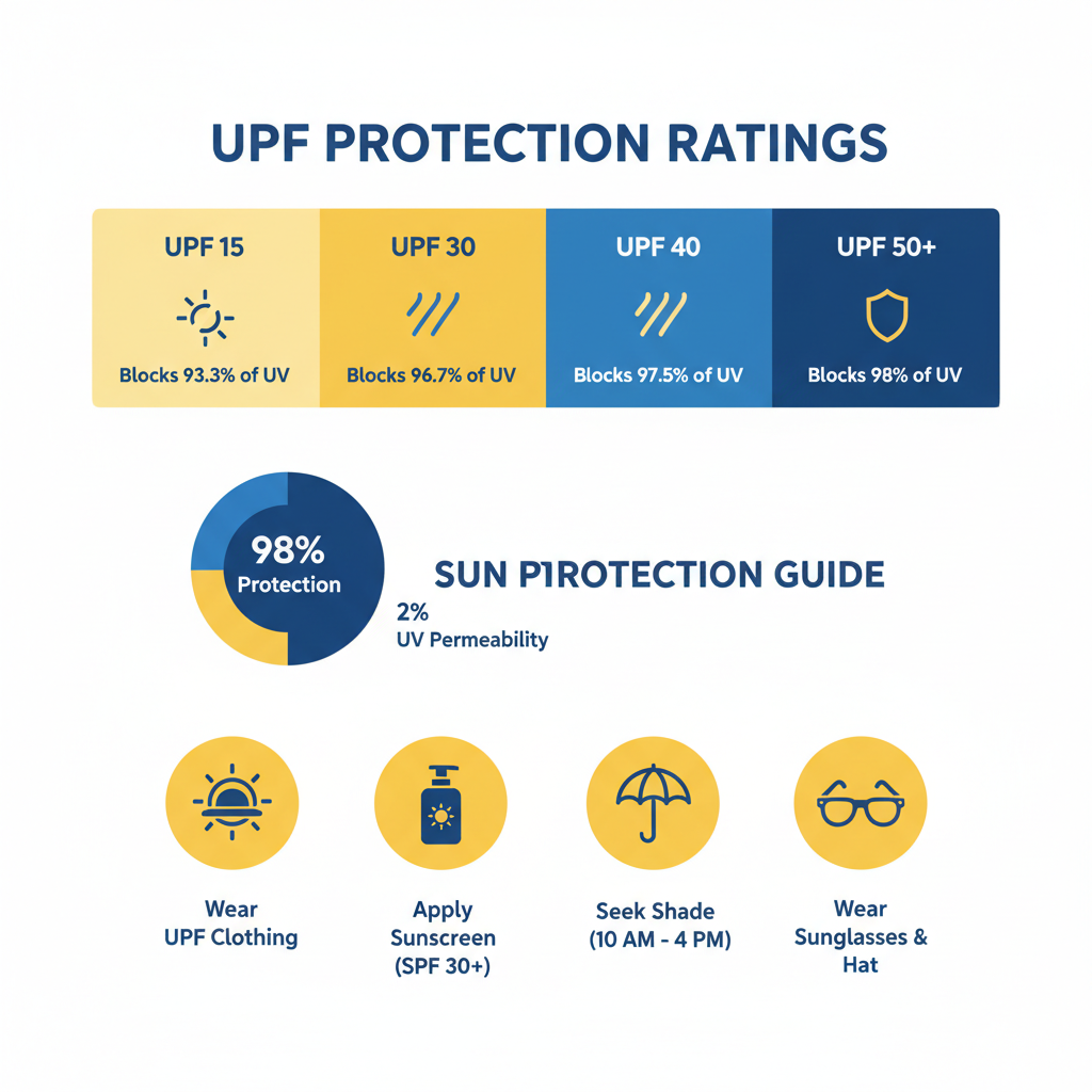 UPF protection rating comparison chart