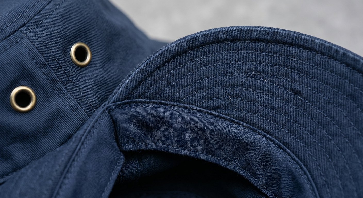 Bucket hat construction detail stitching density material quality wholesale buying guide
