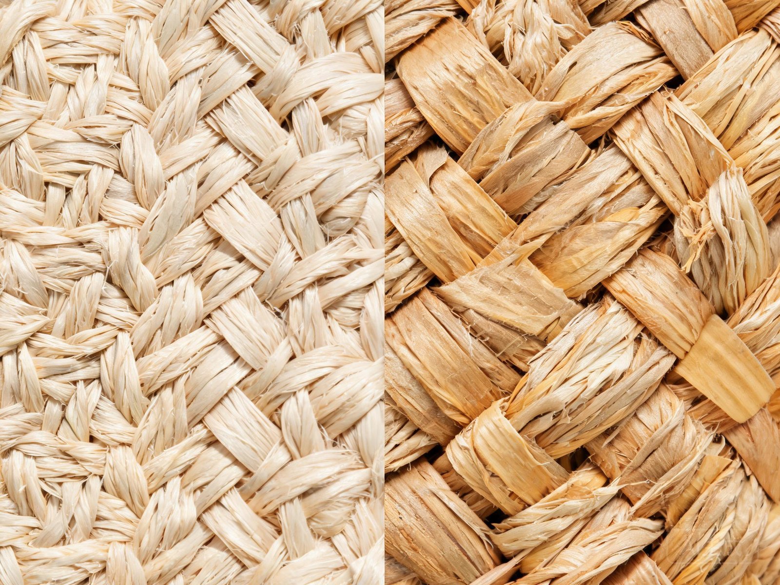 Straw hat weave close-up showing toquilla and raffia textures