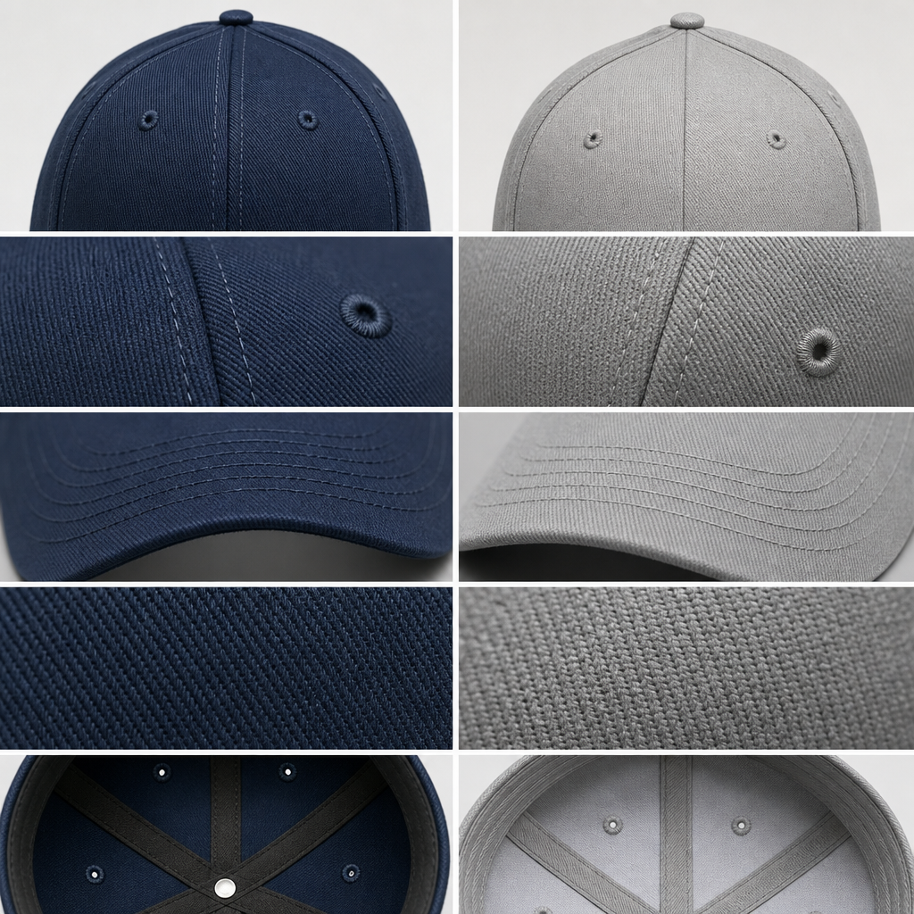 5-panel vs 6-panel baseball caps for brand buyers detail image