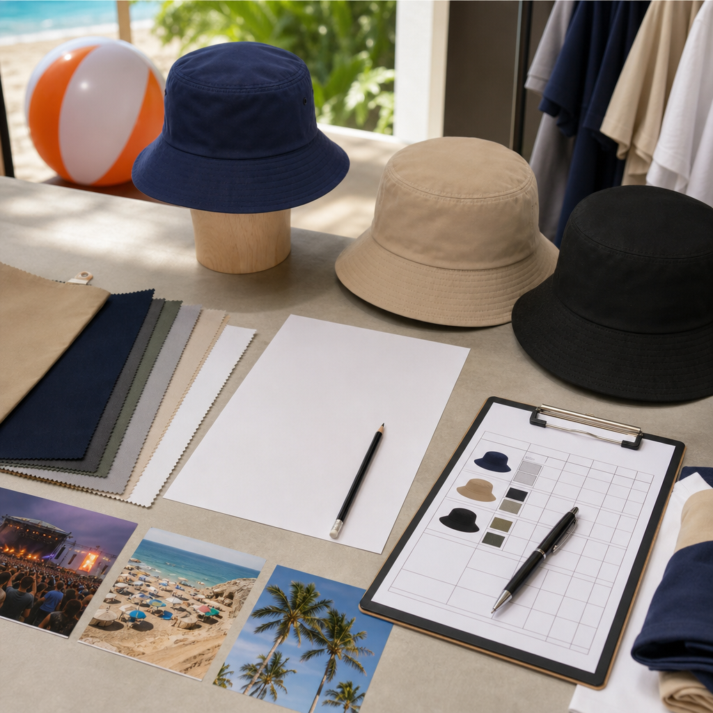 cotton vs nylon bucket hats scenario image