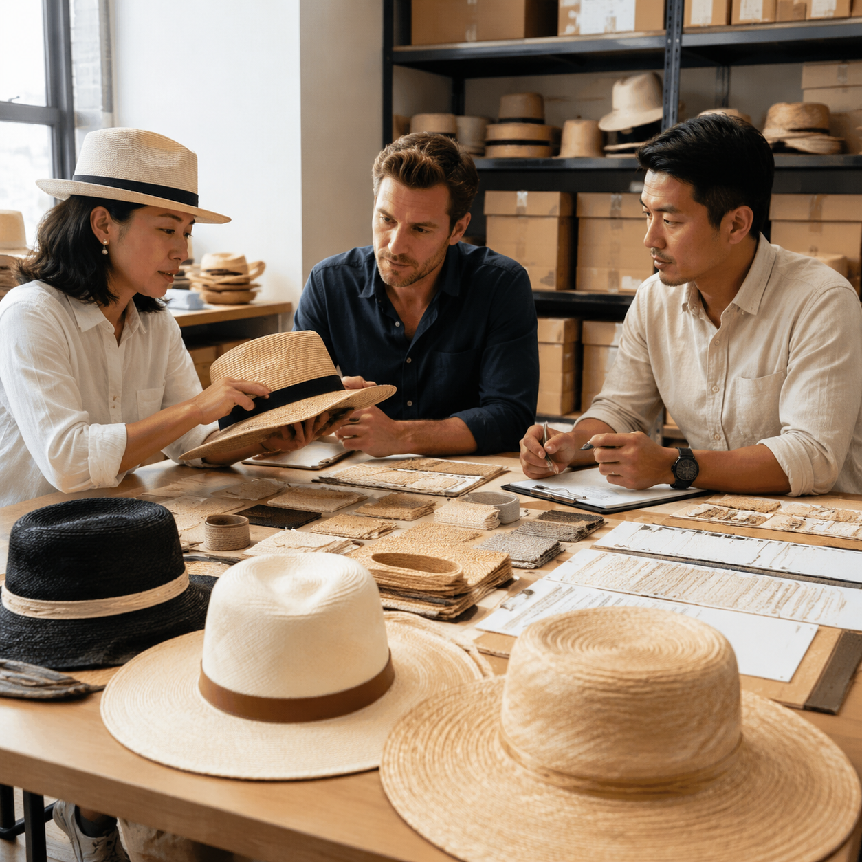 straw hat suppliers for summer retail scenario image