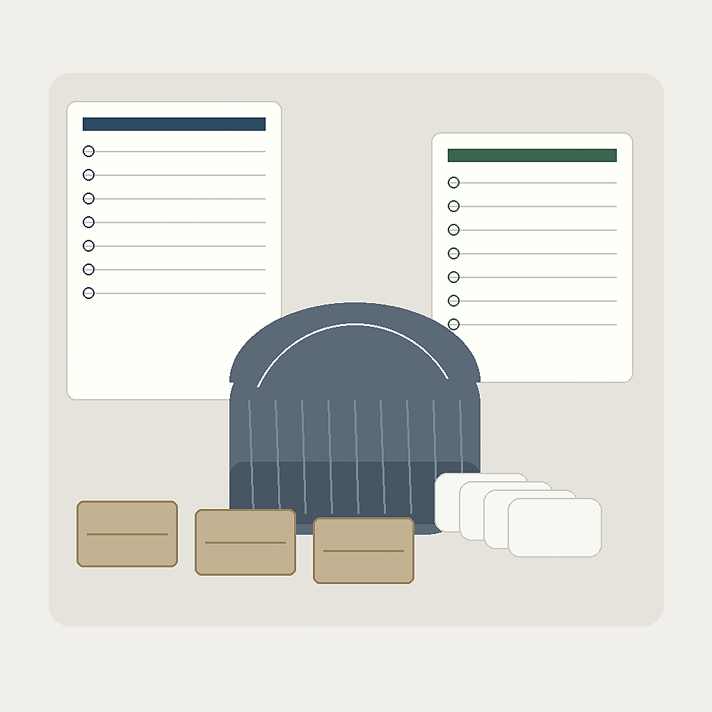 bulk winter beanie sourcing calendar and packing review scene