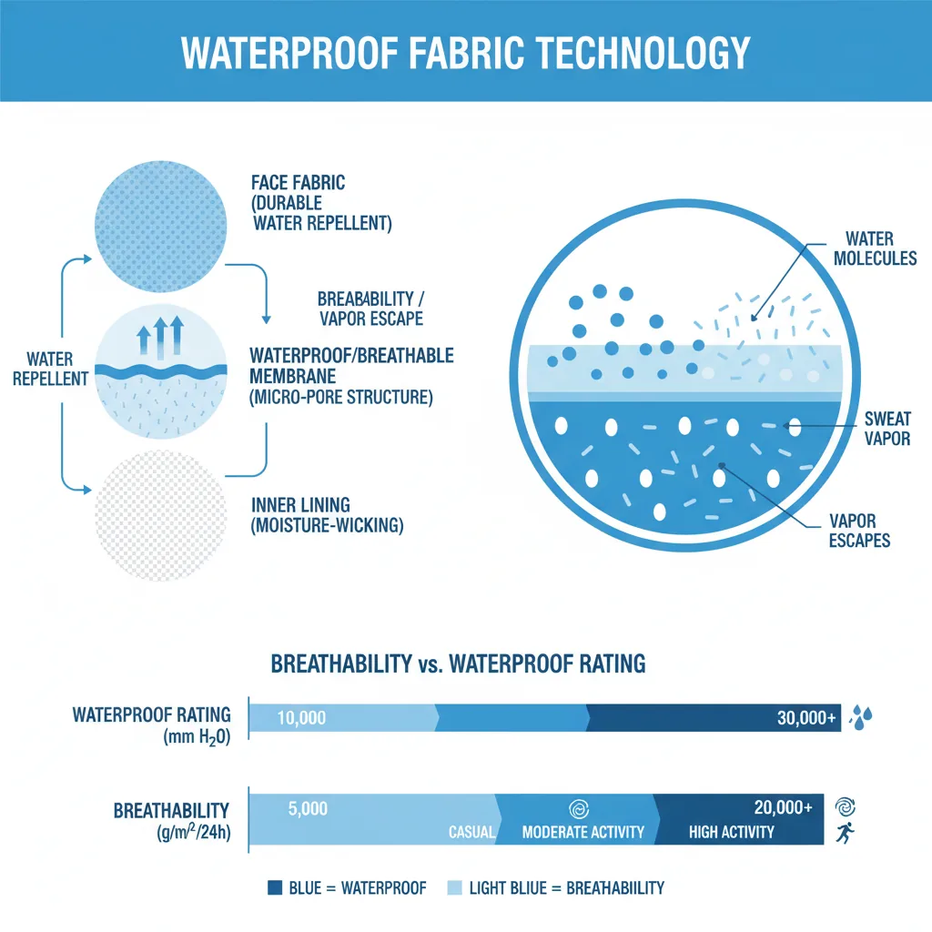 waterproof fabric membrane diagram