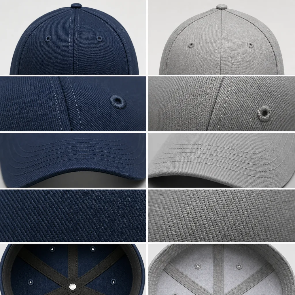 5-panel vs 6-panel baseball caps for brand buyers detail image