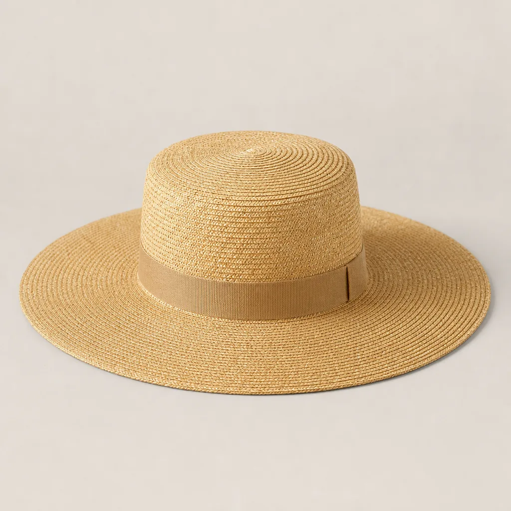 Transporte a granel de sombreros de paja con ala deformada